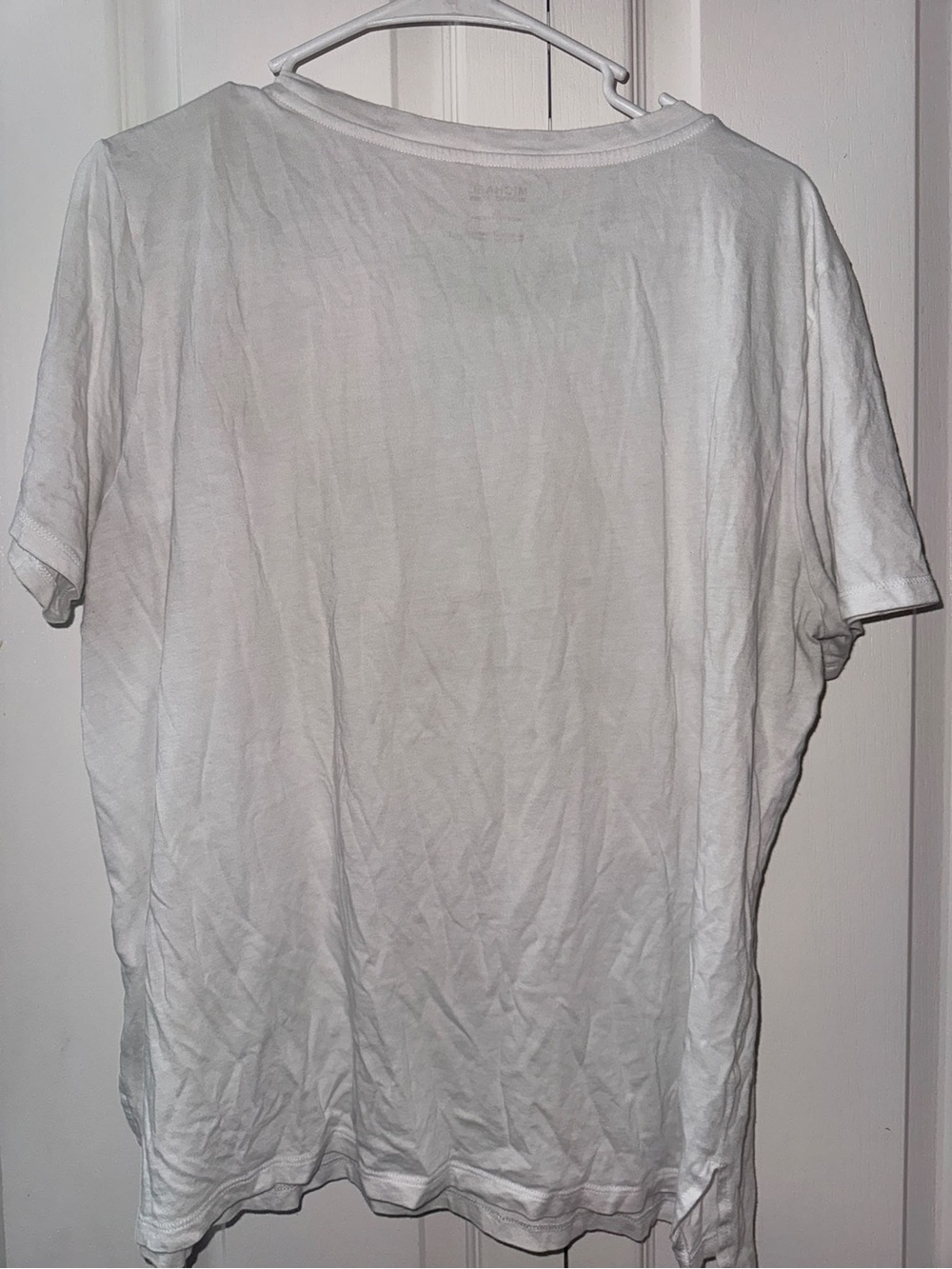 Michael Kors White Short-Sleeve Tee with Studded MK Logo - Picture 3 of 4